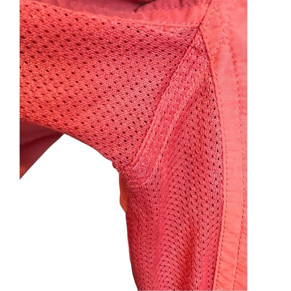 Coolibar Packable Sun protection Hooded Nylon Jacket Pull-on Anorak Peachy Pink - Picture 8 of 12